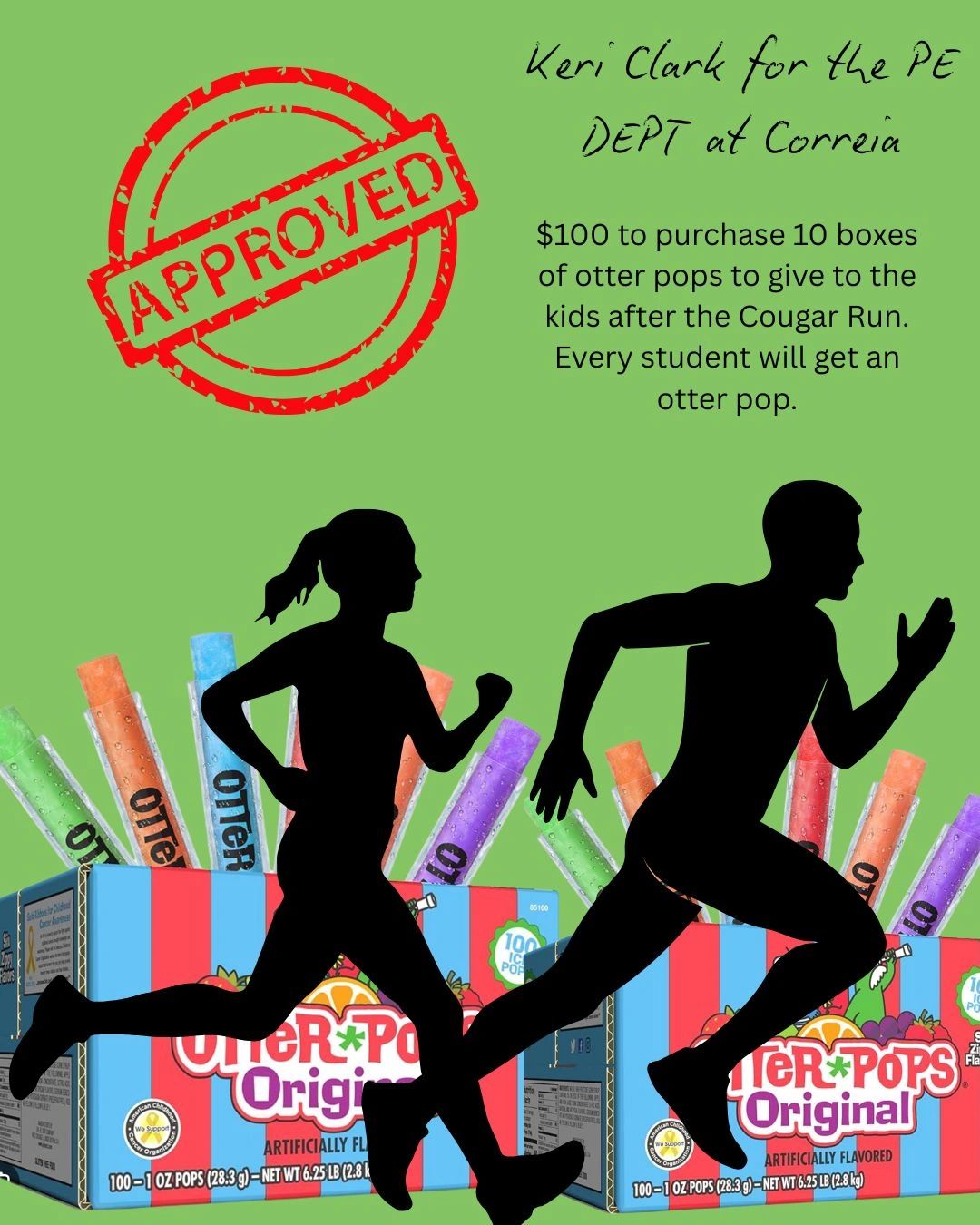 Otter pops PE grant approval