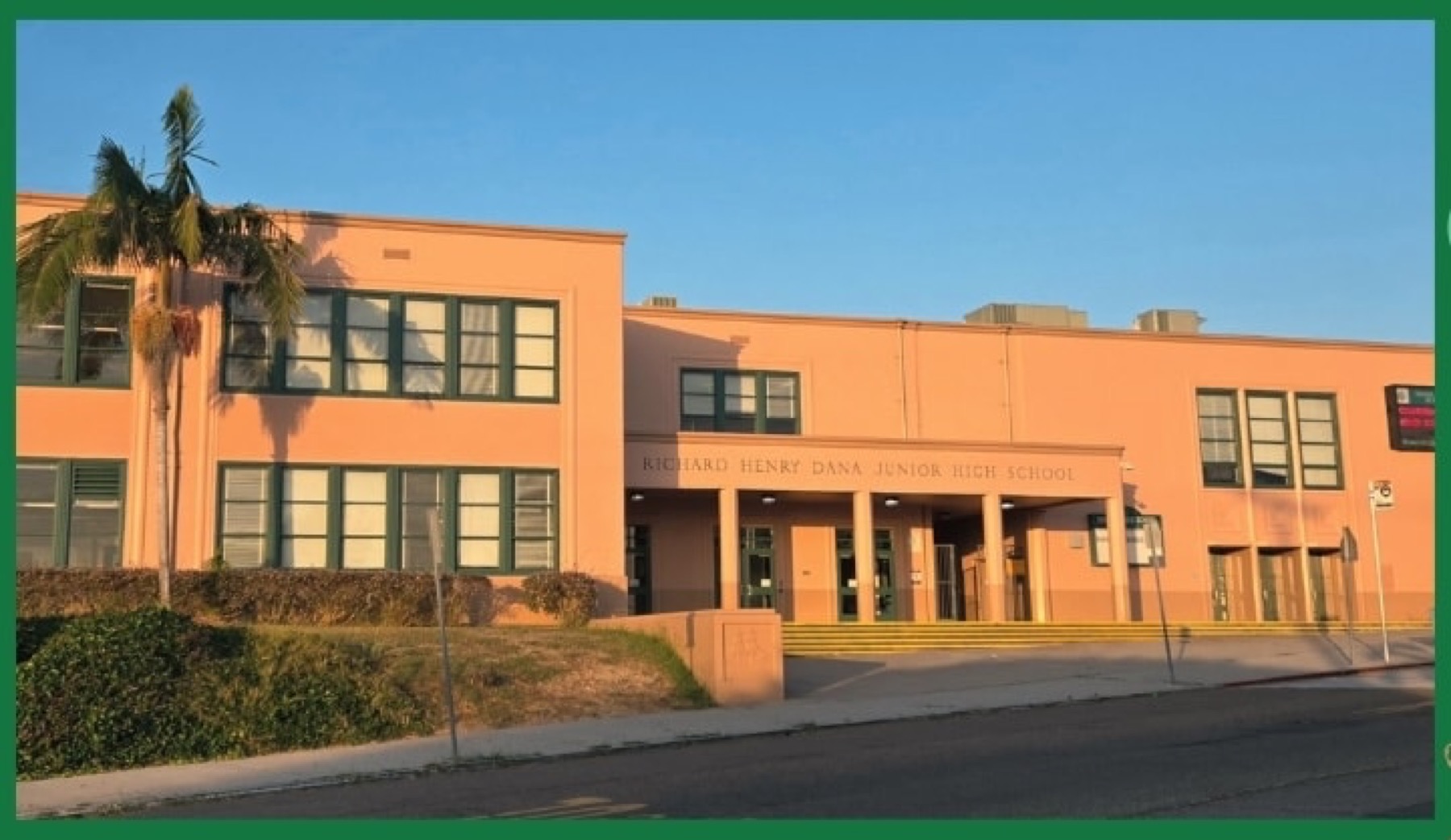 Middle school students on campus